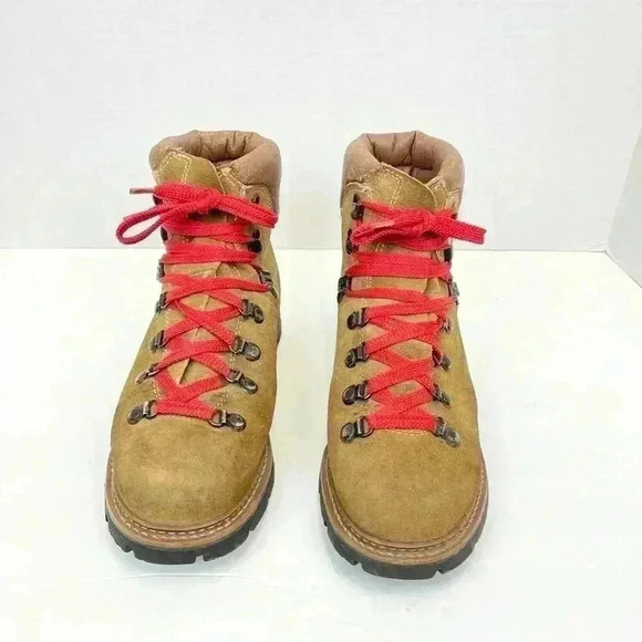 SPLIT LEATHER UPPER BOOTS Vintage Men's Colorado Brown Suede Hiking Boot Sz 6.5M - Picture 8 of 10